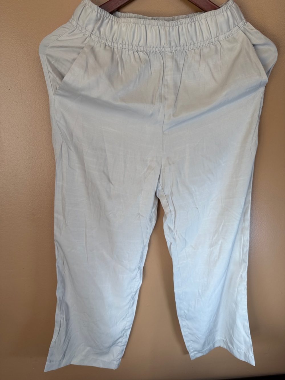 H&M Light Gray Elastic Waist Chinos